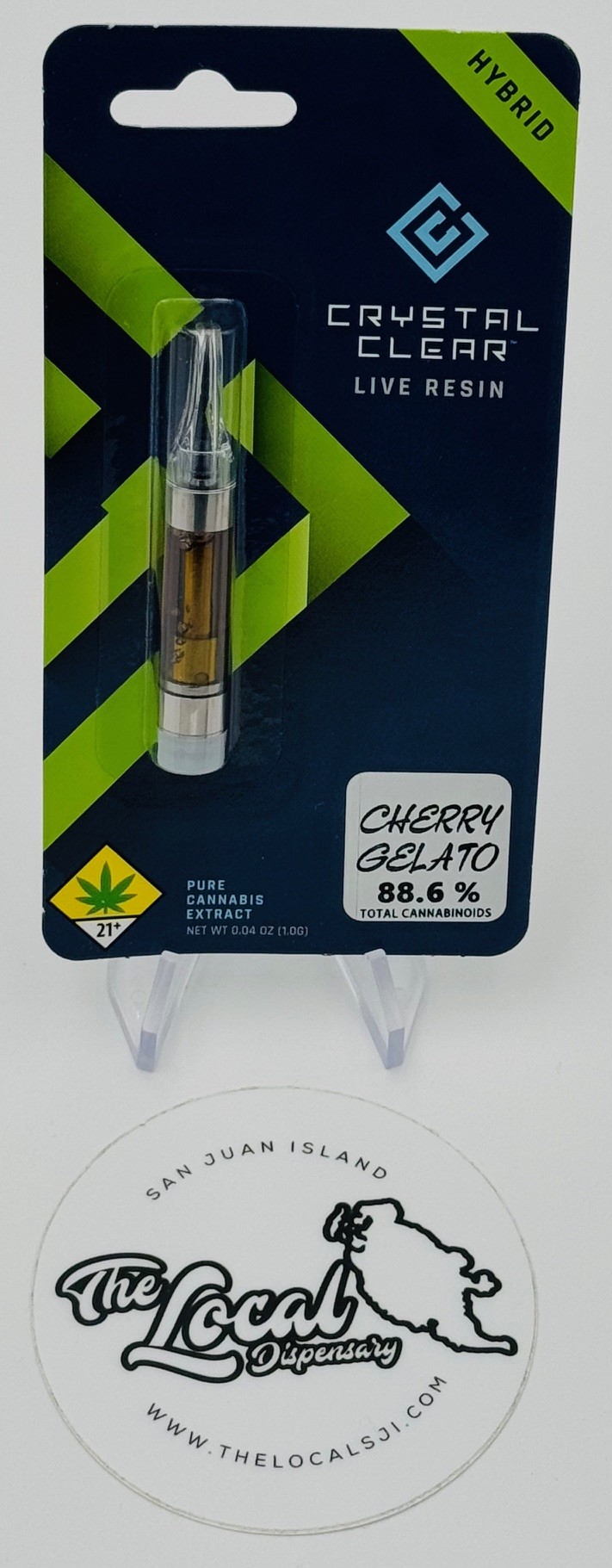 Photograph of product: Cherry Gelato Live Resin Cartridge