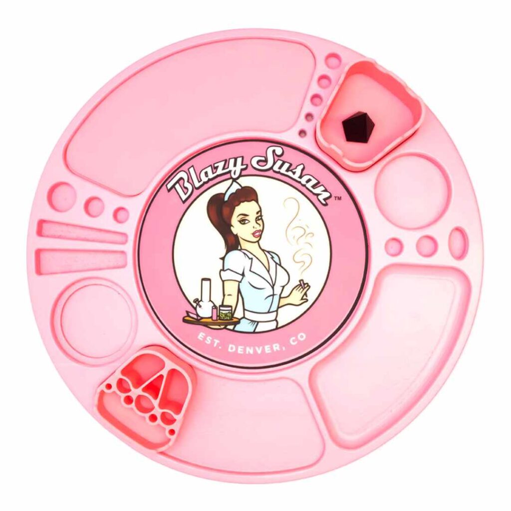 Photograph of product: Spinning Rolling Tray | Pink