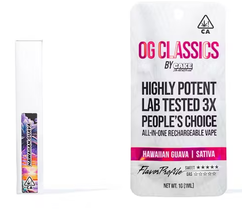 Photograph of product: HAWAIIAN GUAVA OG CLASSICS AIO 1G