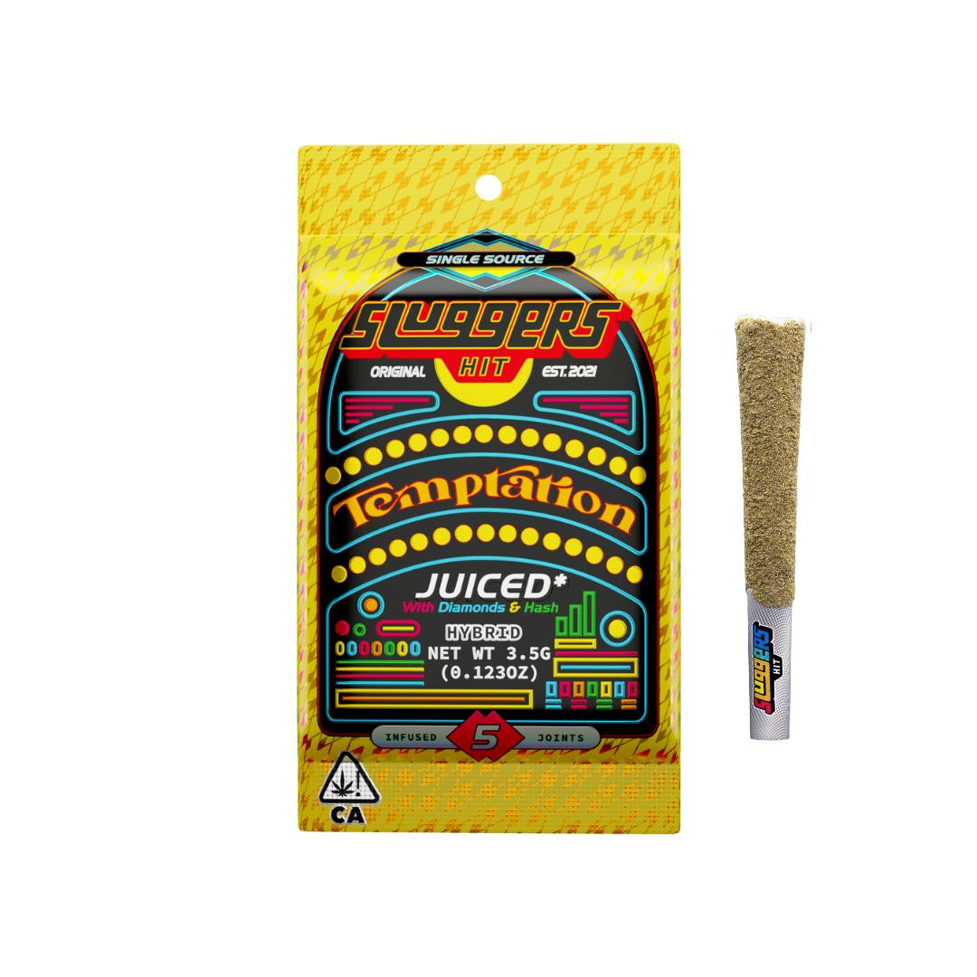 Photograph of product: TEMPTATION INFUSED PREROLLS 5PK | 3.5G