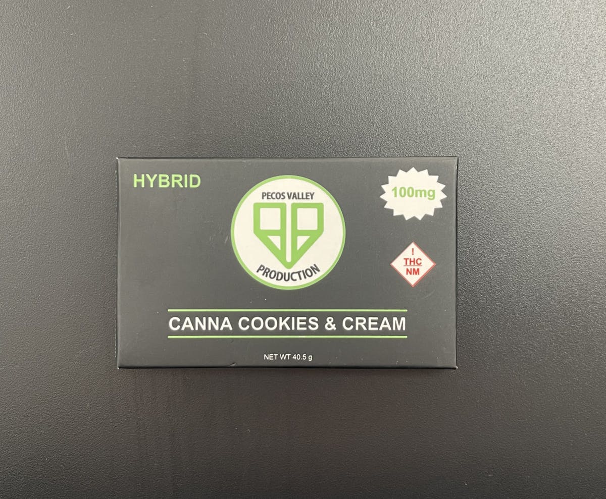 Photograph of product: PVP Canna Cookies & Cream - 100 mg
