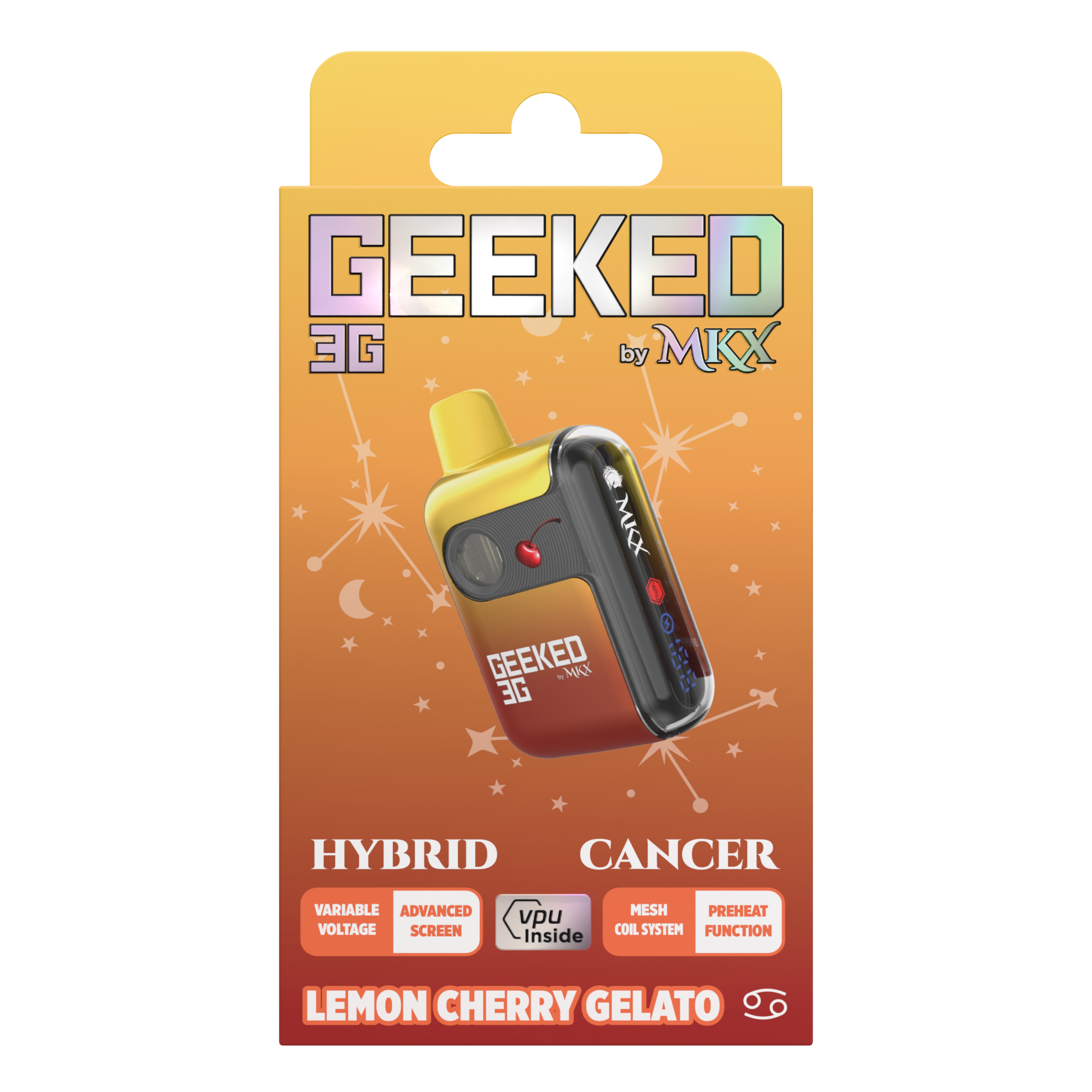 Photograph of Product: Geeked - Lemon Cherry Gelato Disposable 3g