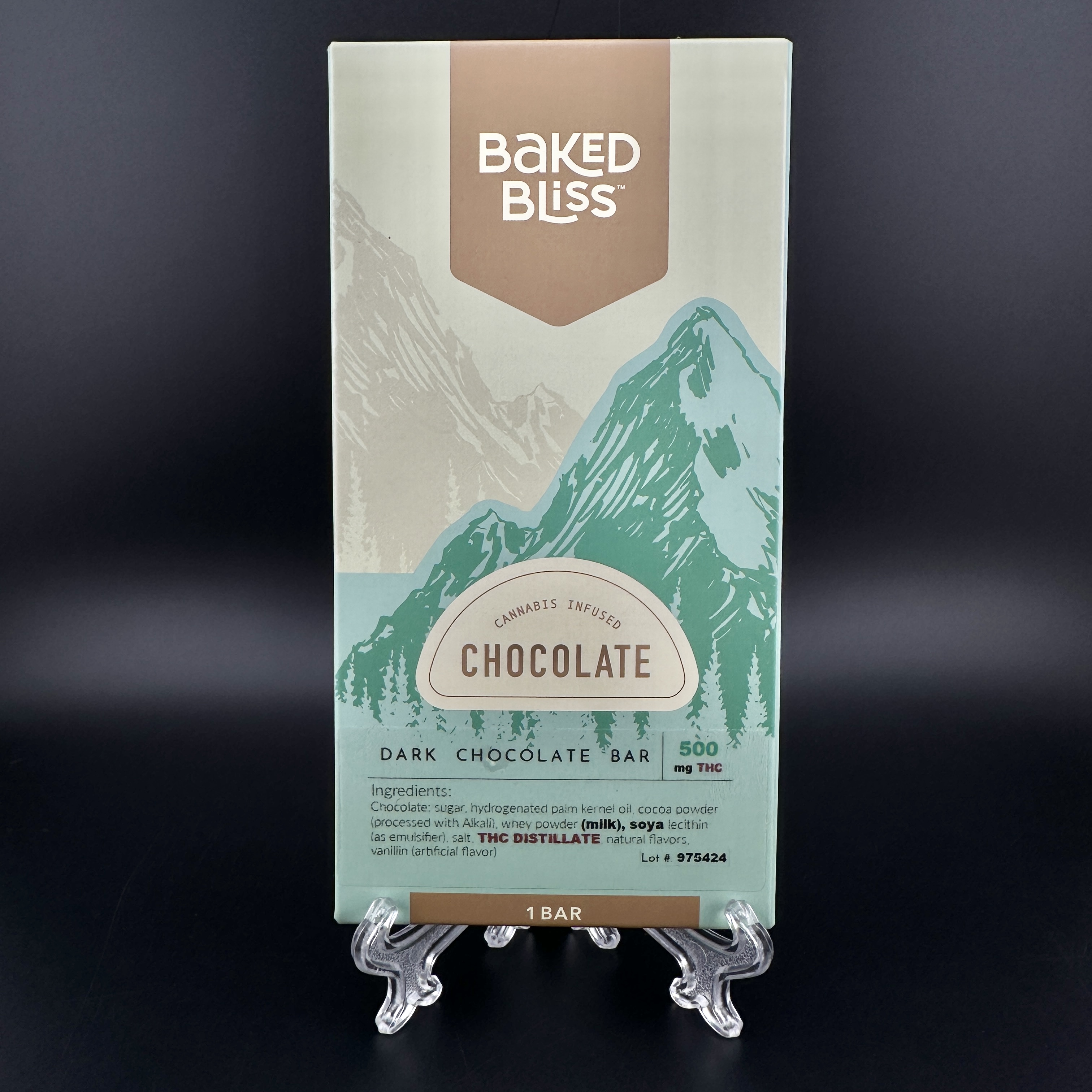 Photograph of product: Dark Chocolate Bar | Baked Bliss