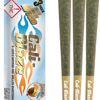 Photograph of product: Tropical Smoothie (H) 3pk Live Diamonds Infused Joints
