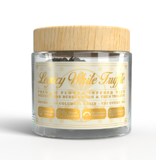 Photograph of product: Legacy Organics - White Truffle - Grape Velvet - TH-ouiA & au chocolat Infused Flower - 7g