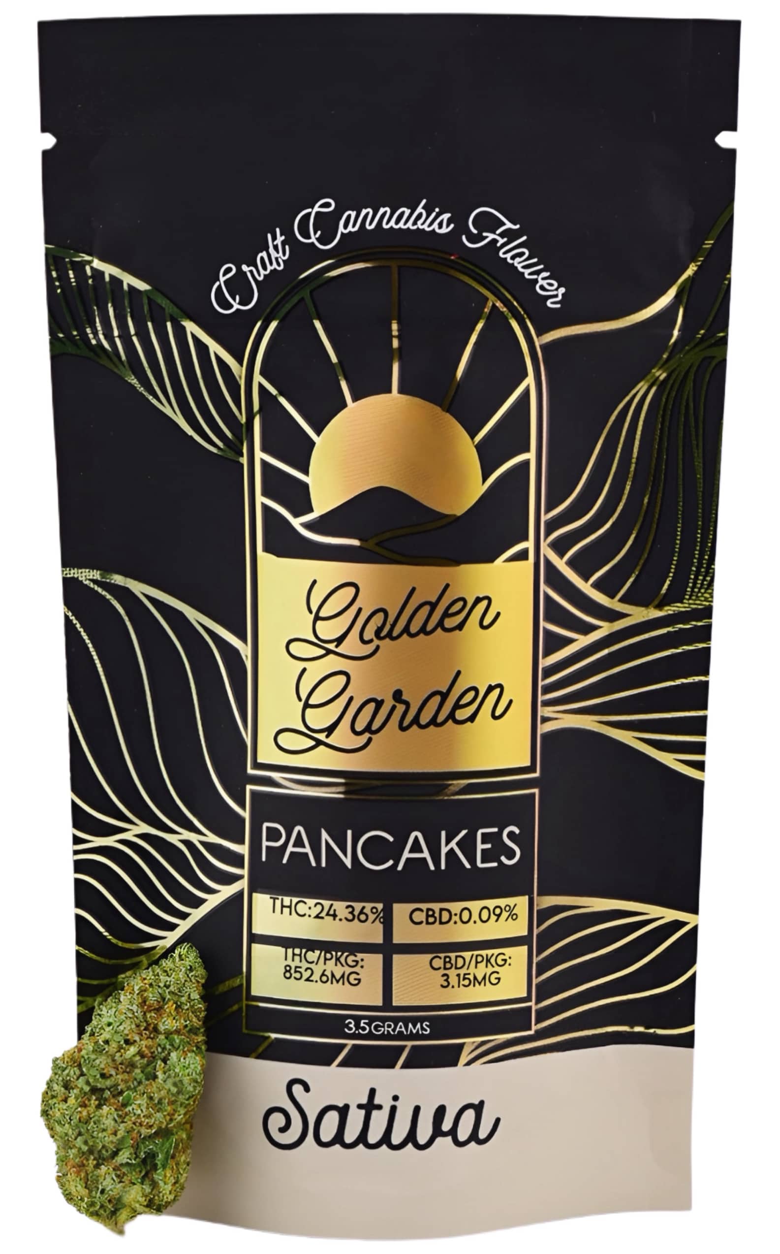 Photograph of product: Golden Garden - Pancakes - Flower - 3.5g