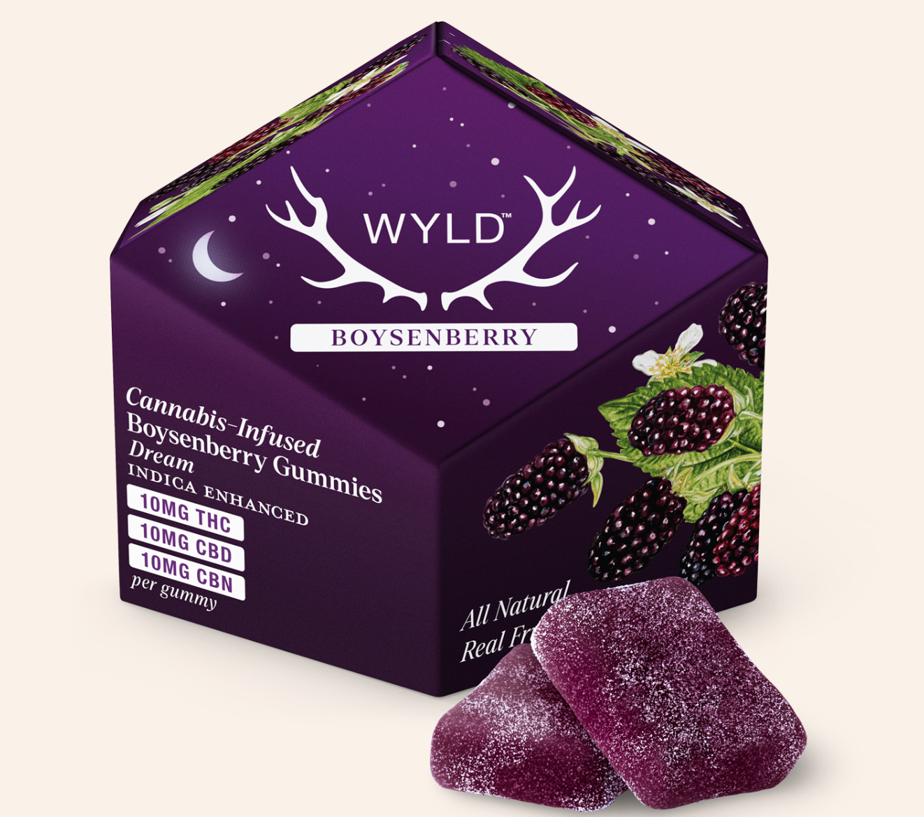 Photograph of product: ElderBerry Oui'd | 100mg TH-oui 50mg CBN | Wyld