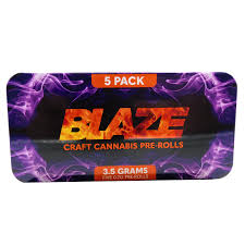 Photograph of product: Pre-roll Pack - Blaze - Boof Meat (H) - 3.5g (5pk)