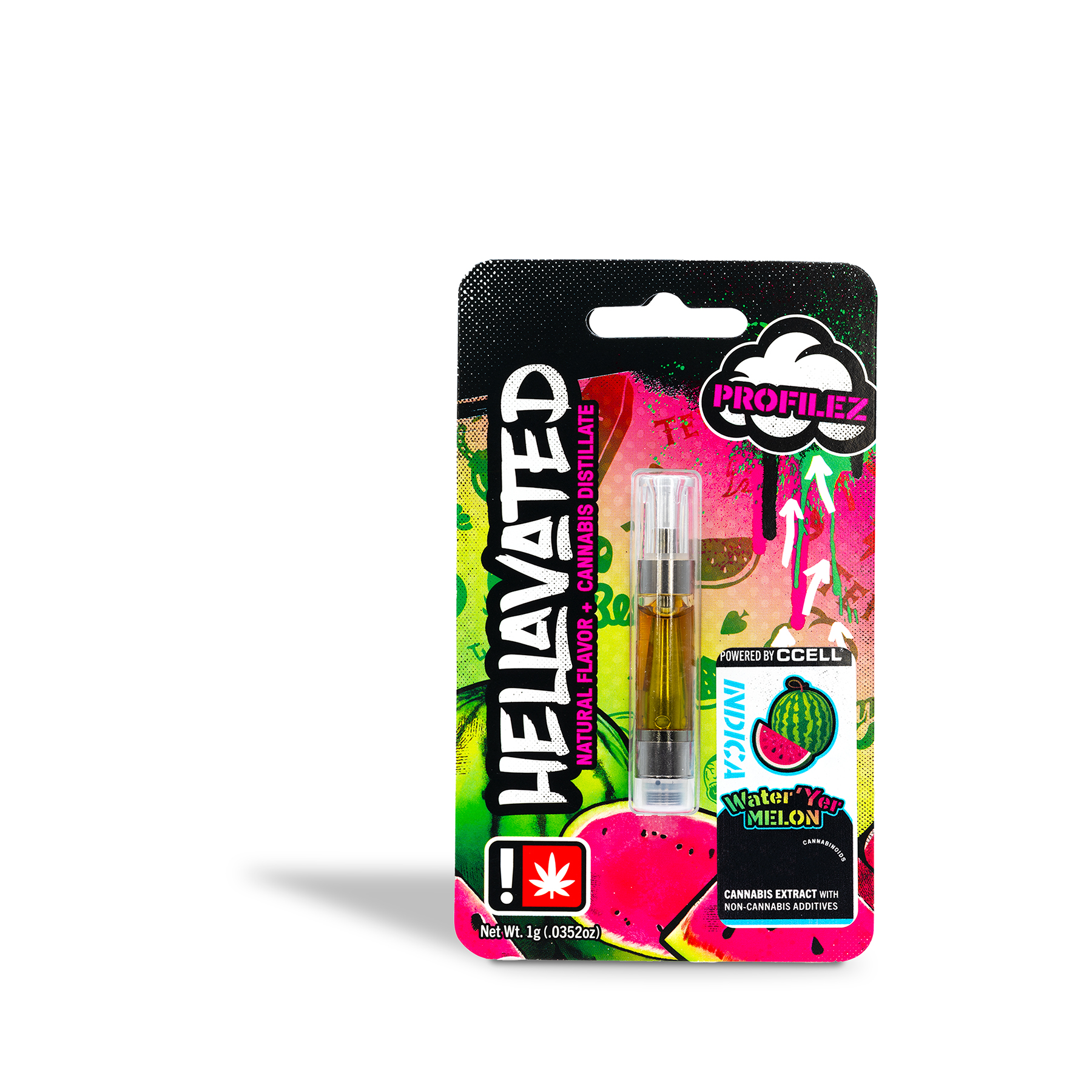 Photograph of product: Hellavated - Water 'YerMelon Flavored Distillate Cart