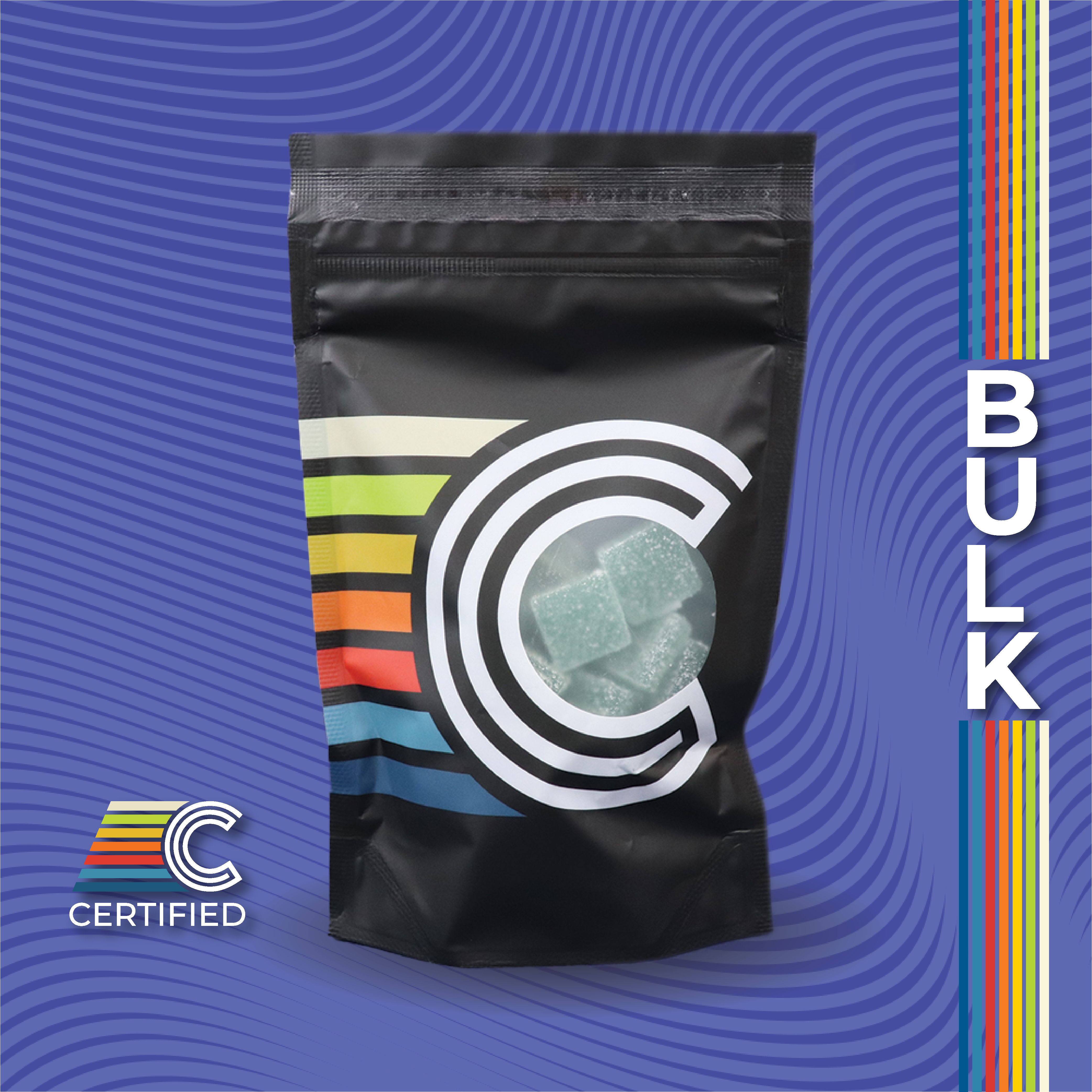 Photograph of product: Certified Cultivators | Acai Sapphires 2:1 TH-oui:CBN 40pc | 400mg Gummies