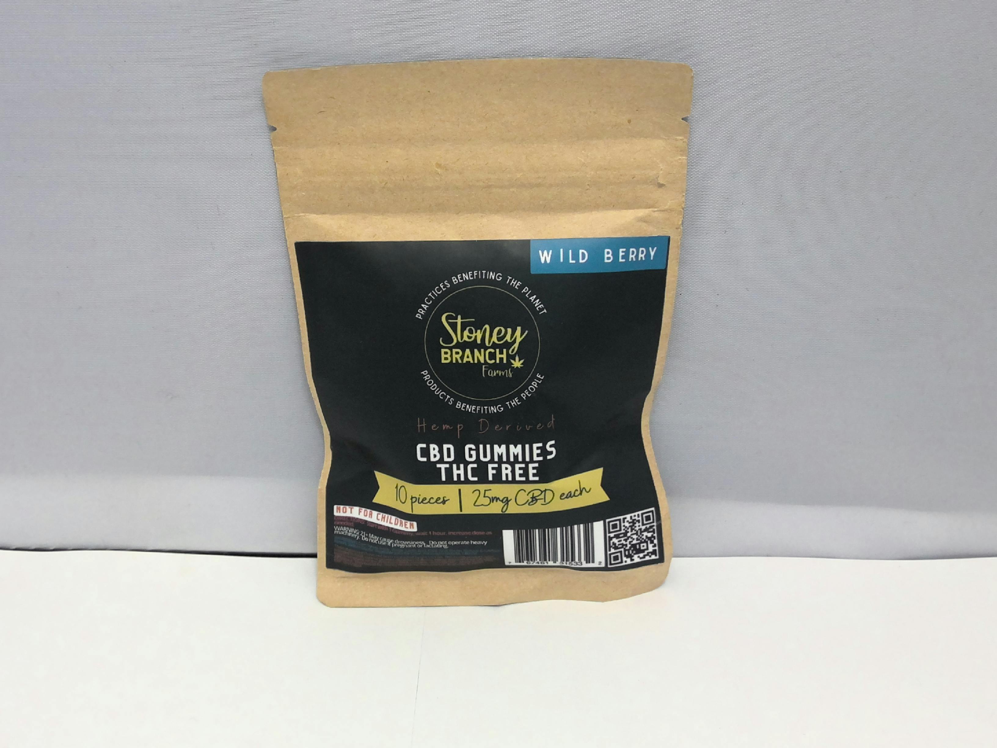 Photograph of product: CBD Gummies 25mg Wild Berry