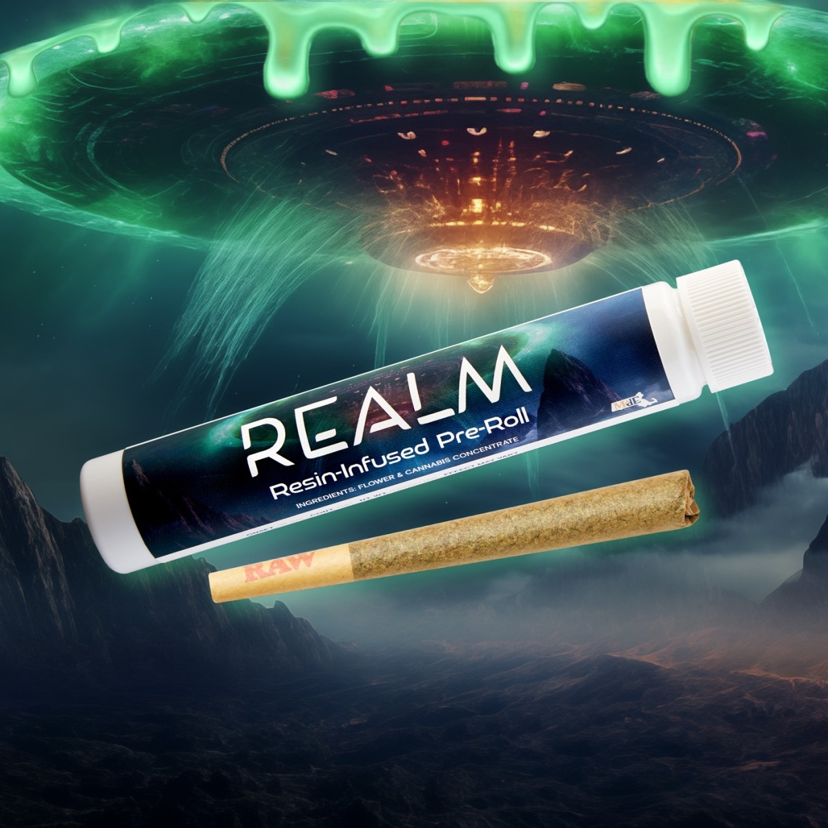 Photograph of product: Oui'd House Blend Kief Infused Pre-Roll | 1g