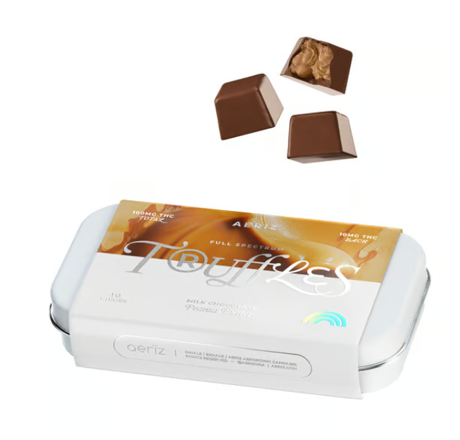 Photograph of product: Aeriz Truffles Peanut Butter (H) 100mg