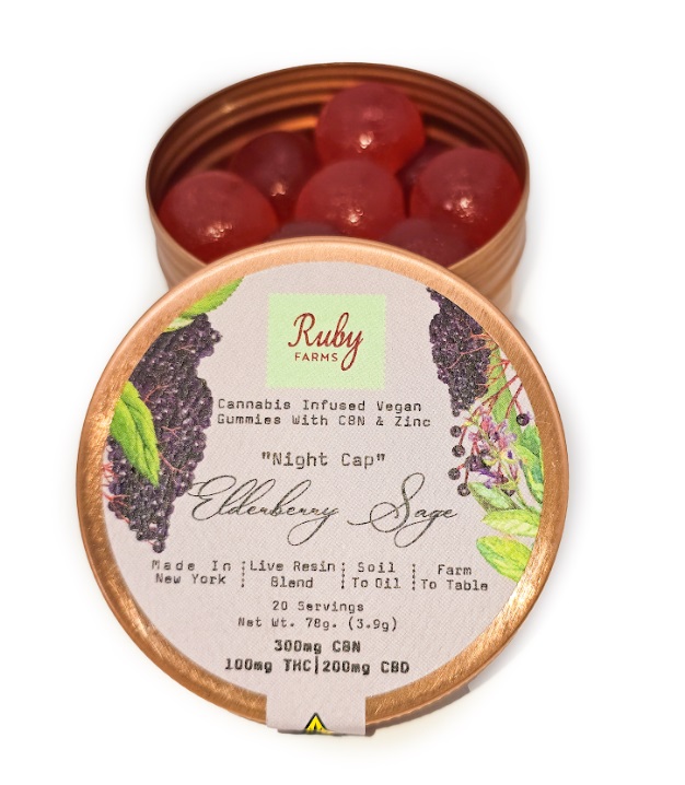 Photograph of product: Elderberry Sage Live Resin Gummies | 20pk 100mg