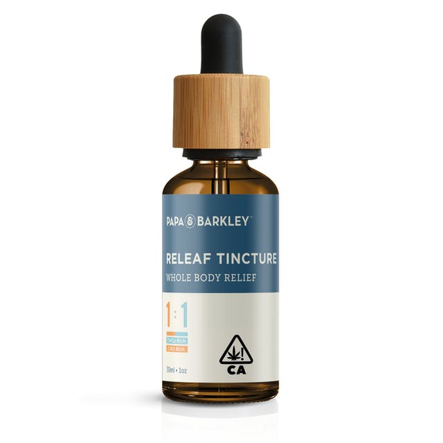 Photograph of product: Papa & Barkley Releaf Tincture 450mg 1:1 CBD:TH-ouiA