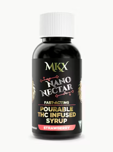 Photograph of product: MKX Infused Syrup 200mg Strawberry