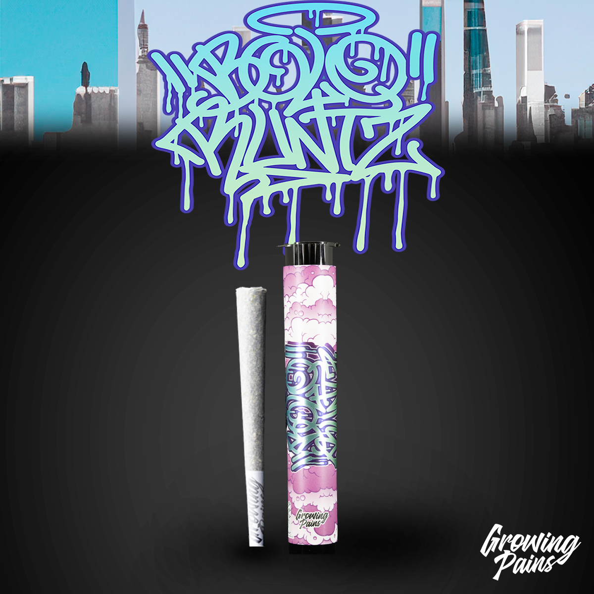 Photograph of product: Growing Pains - Bolo Runtz Pre-Roll 1g