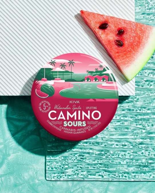 Photograph of product: Camino  Watermelon Spritz Sours Gummies 20 Pack