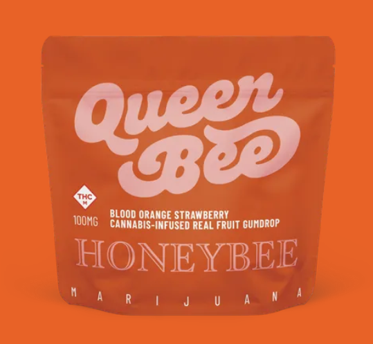 Photograph of Product: Queen Bee Blood Orange Strawberry - Gumdrop - 100mg