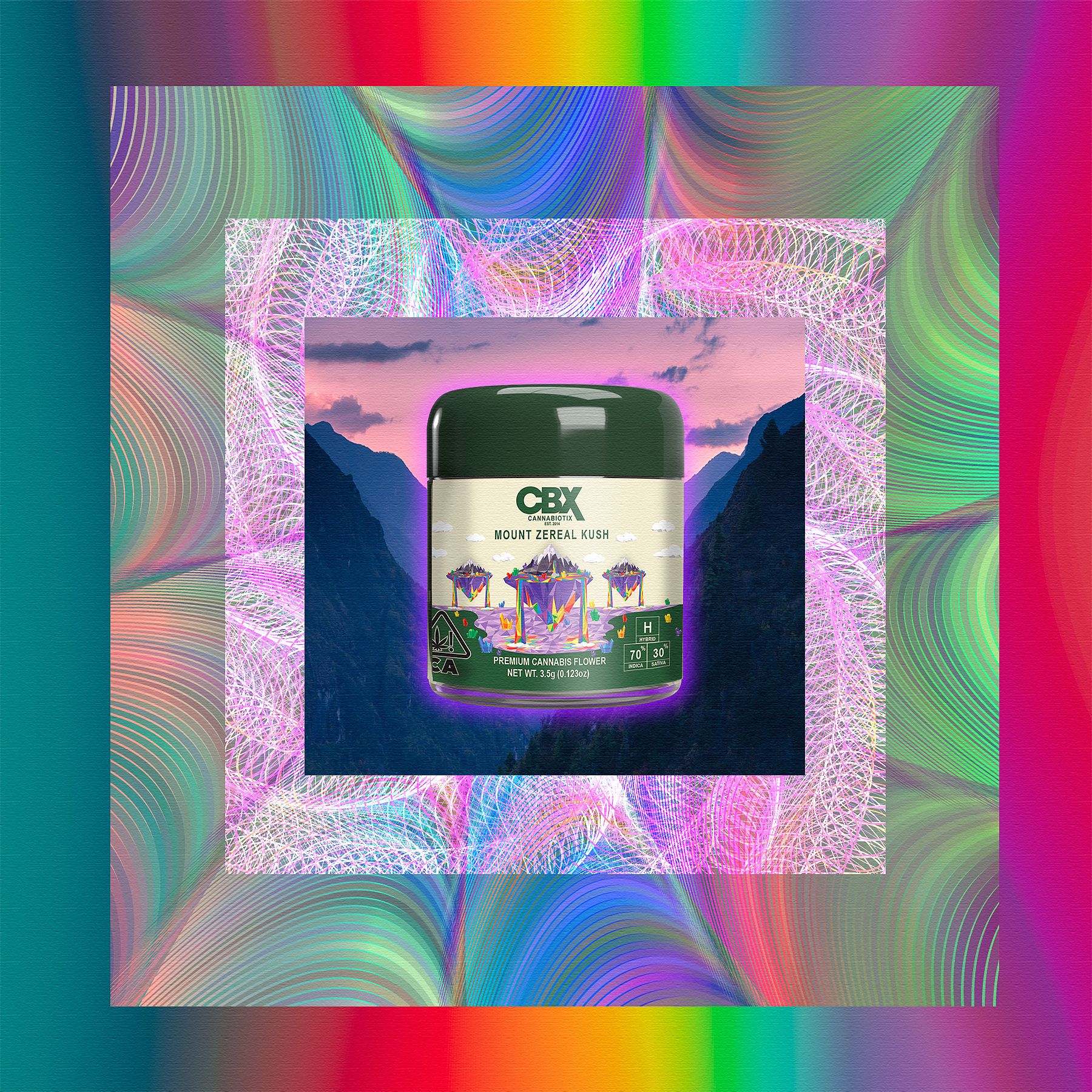Photograph of product: CBX | Flower H | Mount Zereal Kush - 3.5g