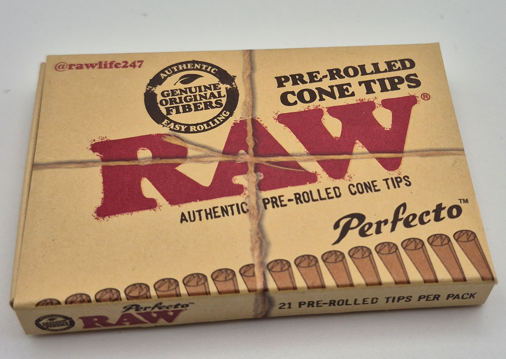 Photograph of product: Raw Tips | Perfecto | Pre Rolled Filter Tips