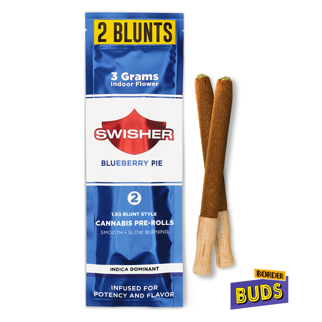 Photograph of product: Blueberry Pie | Swisher | 1.5g x 2 | Hemp Wrap Pack