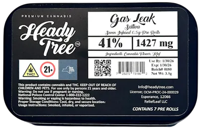 Photograph of product: Heady Tree | Gas Leak (S) | Infused Pre-Rolls | 7pk | 3.5g