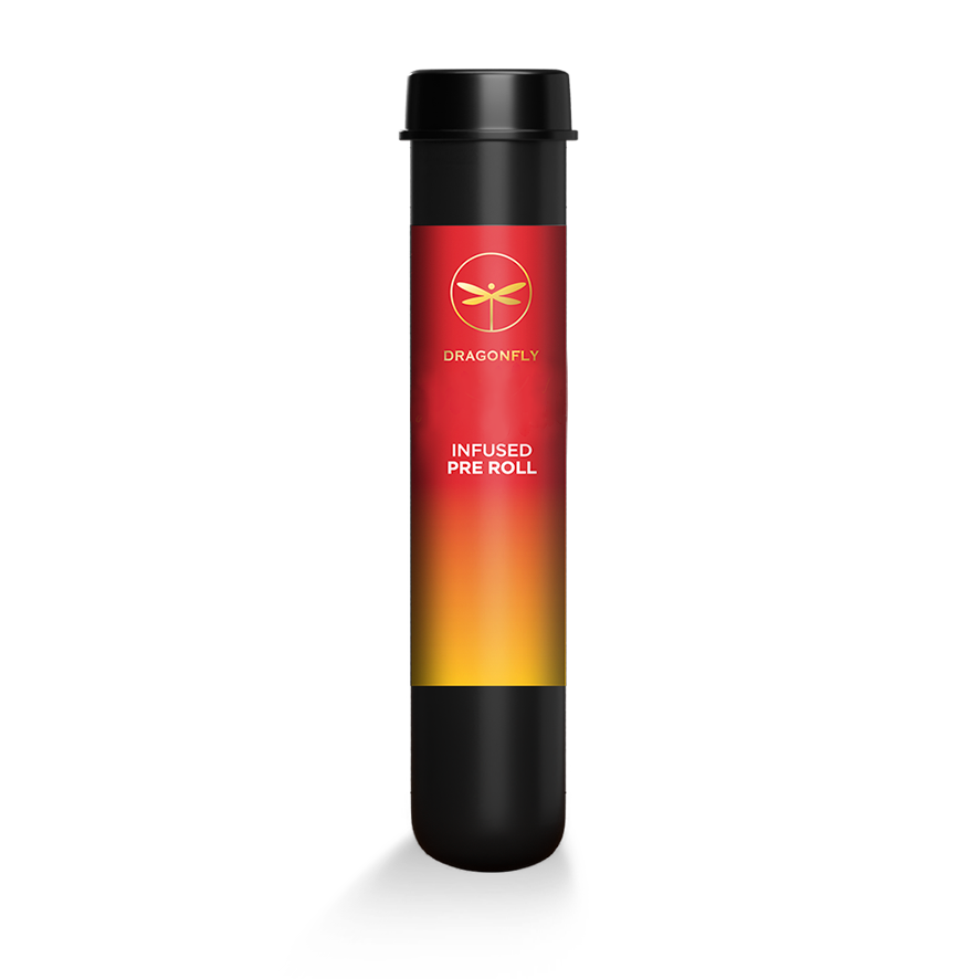 Photograph of product: Dragonfly Rainbow Beltz Infused Preroll Rec