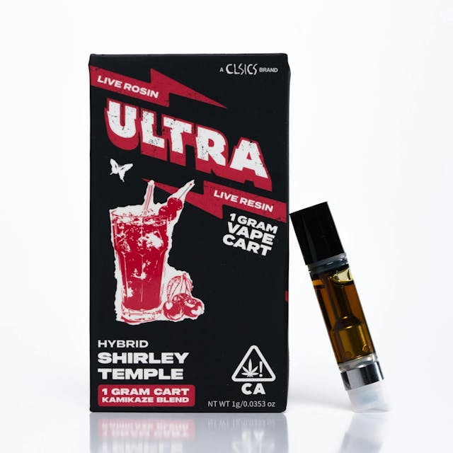 Photograph of product: Ultra Shirley Temple - Live Rosin/Live Resin Vape Cartridge 1g - 