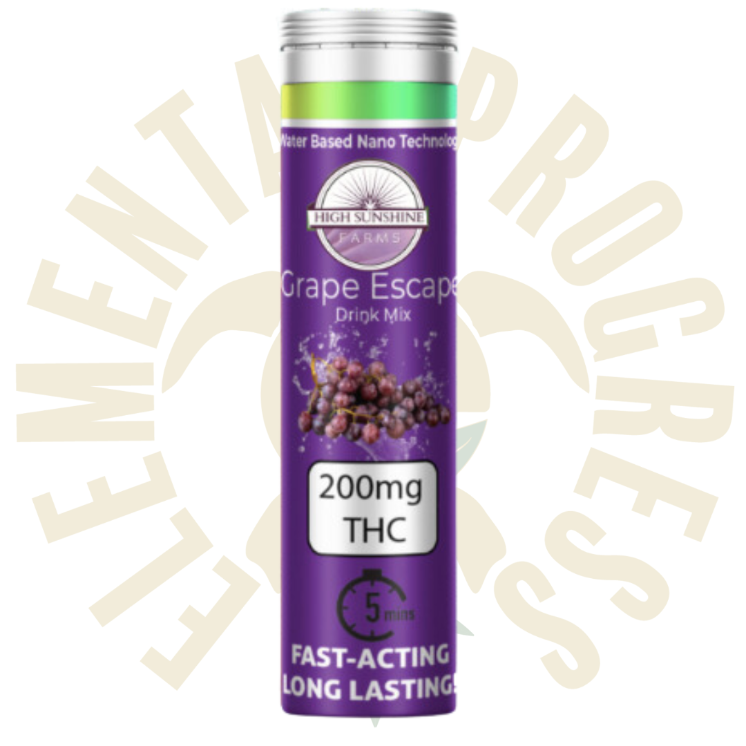 Photograph of product: High Sunshine Farms - 200mg - Grape Escape Drink MIx