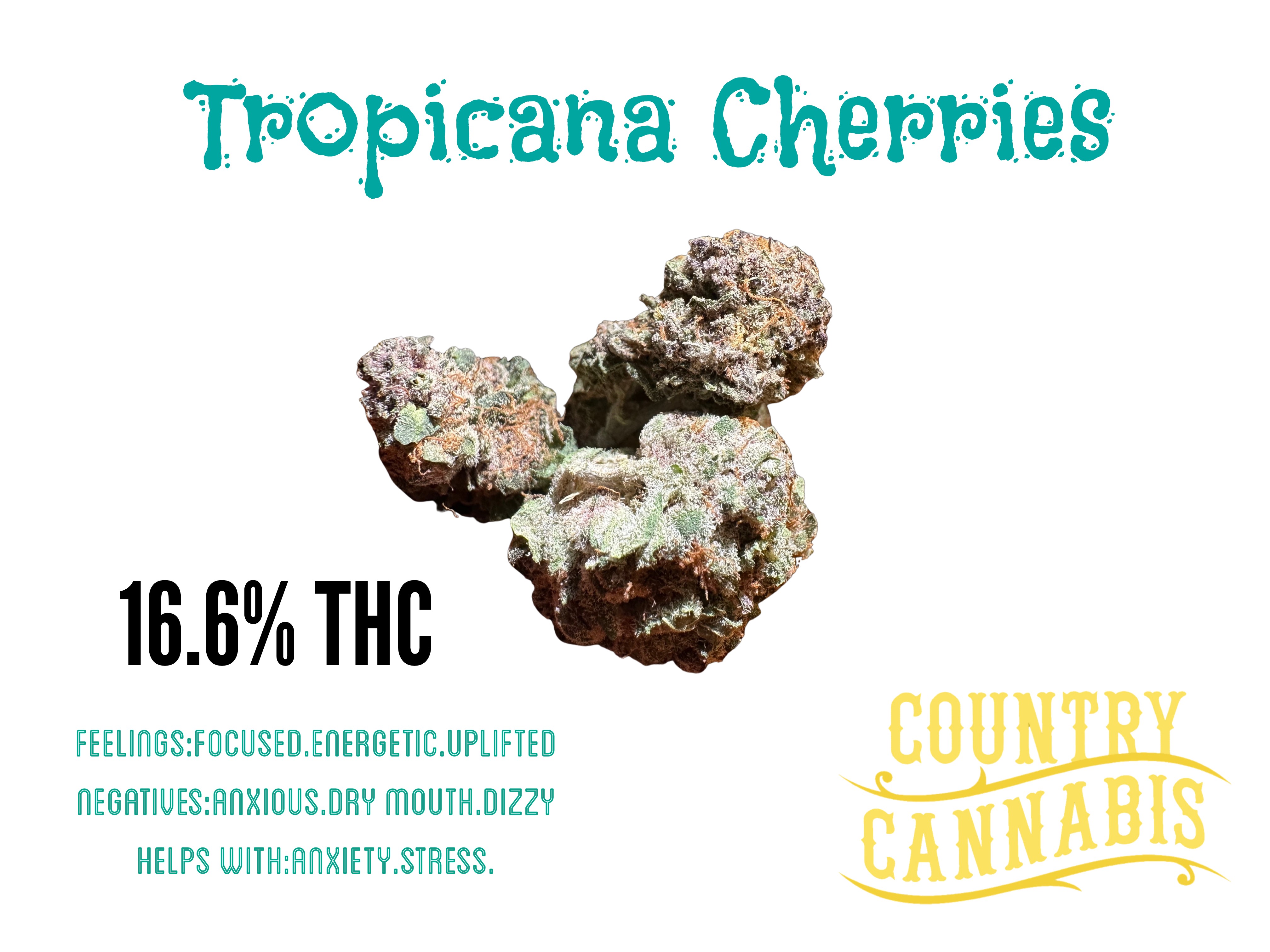 Photograph of Product: Tropicana Cherries | Indoor Micro Cultivated - 3.5g