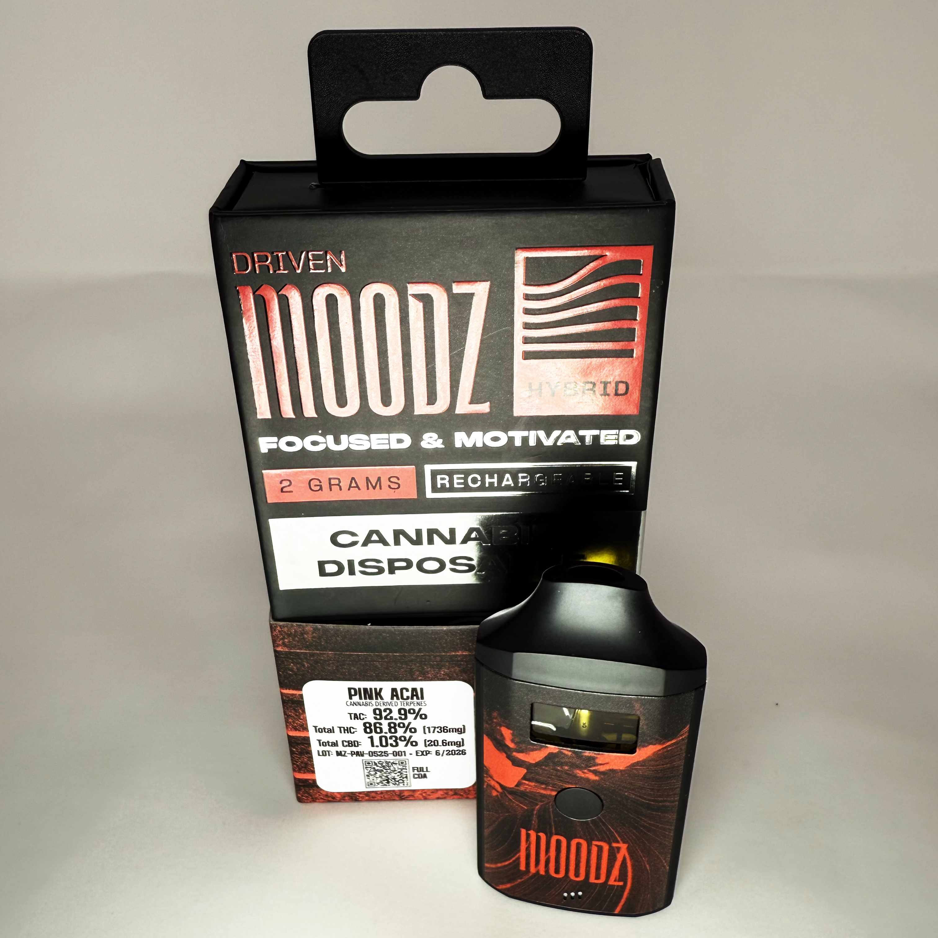 Photograph of product: Moodz | Pink Acai AIO | 2g