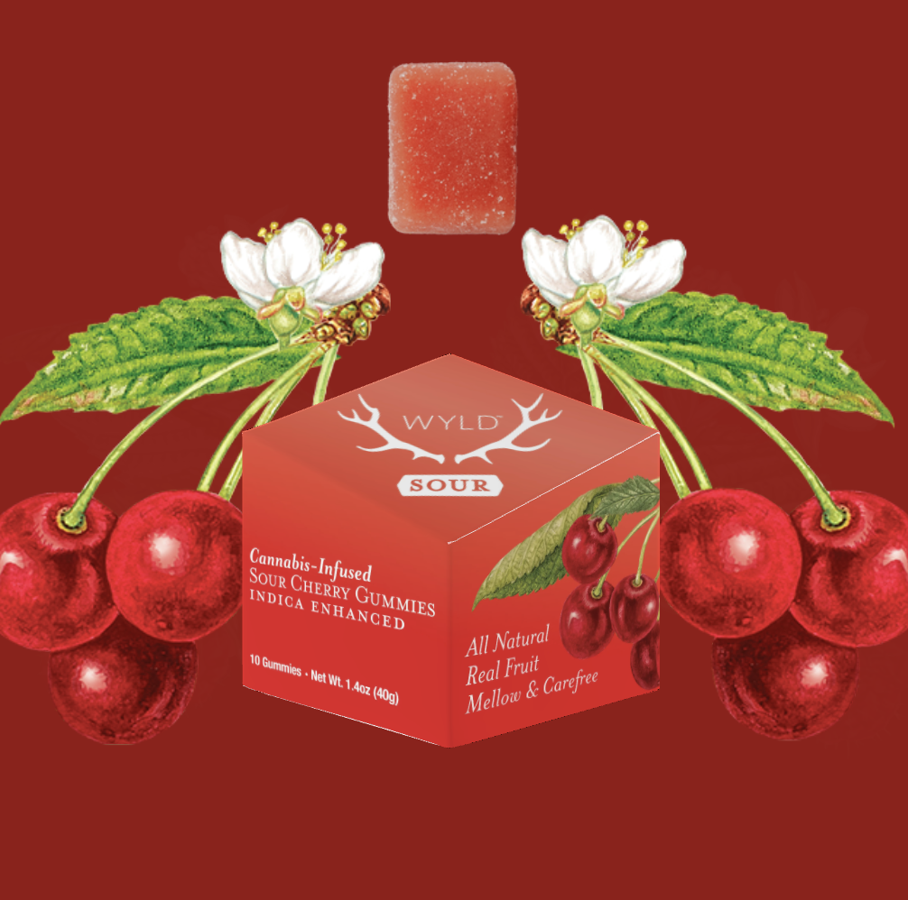 Photograph of product: Wyld - Sour Cherry - 100mg - Oui'd
