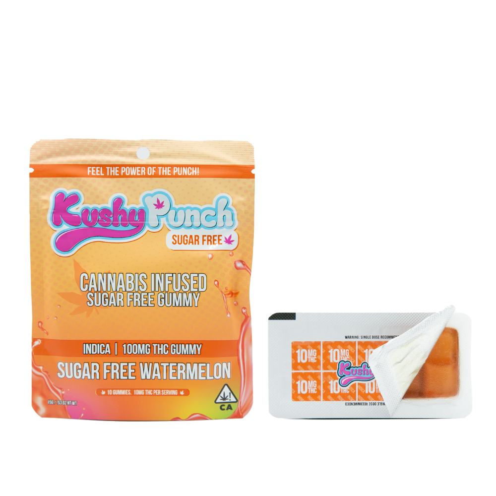 Photograph of product: WATERMELON SUGAR FREE Oui'd GUMMY 100MG