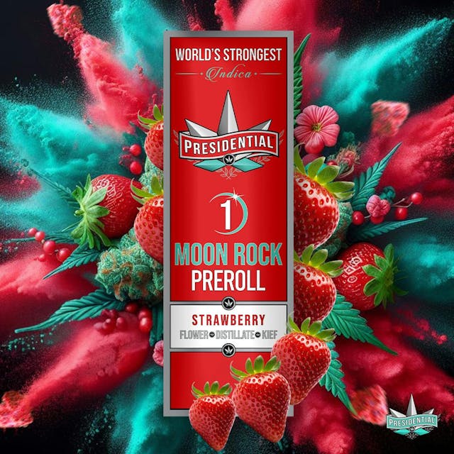 Photograph of product: STRAWBERRY 1G MOONROCK INFUSED - 