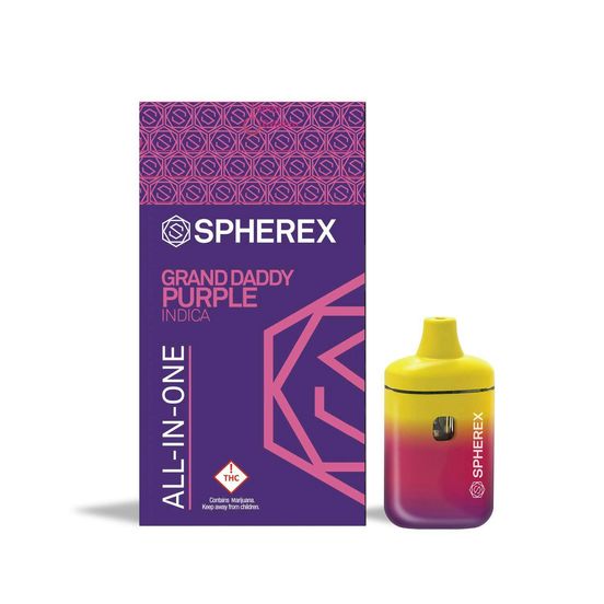 Photograph of product: Grand Daddy Purple | Spherex | AIO 1G - 