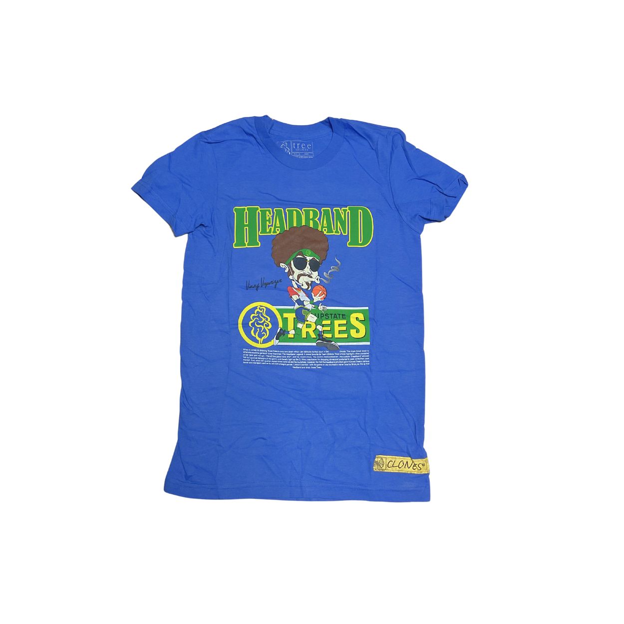 Photograph of product: Tree Shurts HeadBand T-Shirt - Royal Blue (Women's Small)