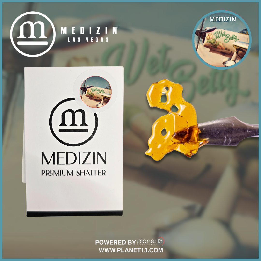 Photograph of product: Medizin Wet Betty .5g Shatter