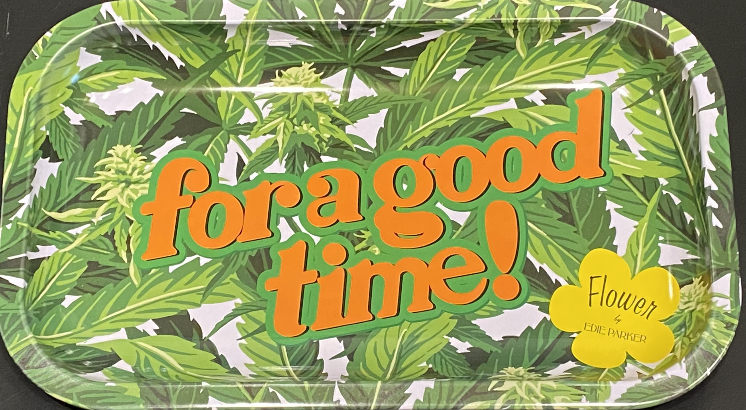 Photograph of product: "For a Good Time" Rolling Tray || Edie Parker