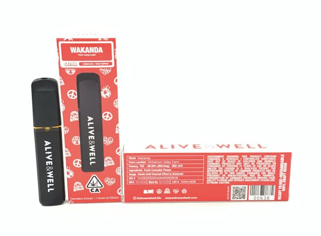 Photograph of product: Wakanda Rechargeable Disposable 1g - Sales Floor