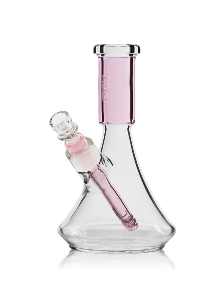Photograph of product: Small Deco Beaker Bong I Grav - Pink