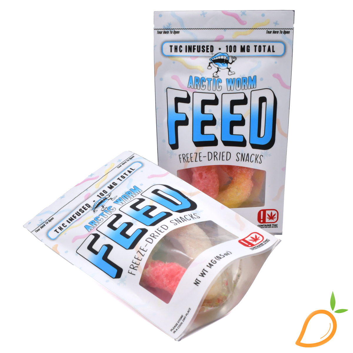 Photograph of Product: 100mg Freeze Dried Artic Worm FEED Edibles