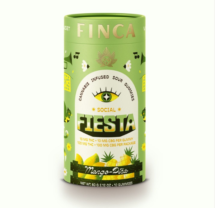 Photograph of Product: Fiesta - Mango Pina | Gummies | 10pk | 100mg