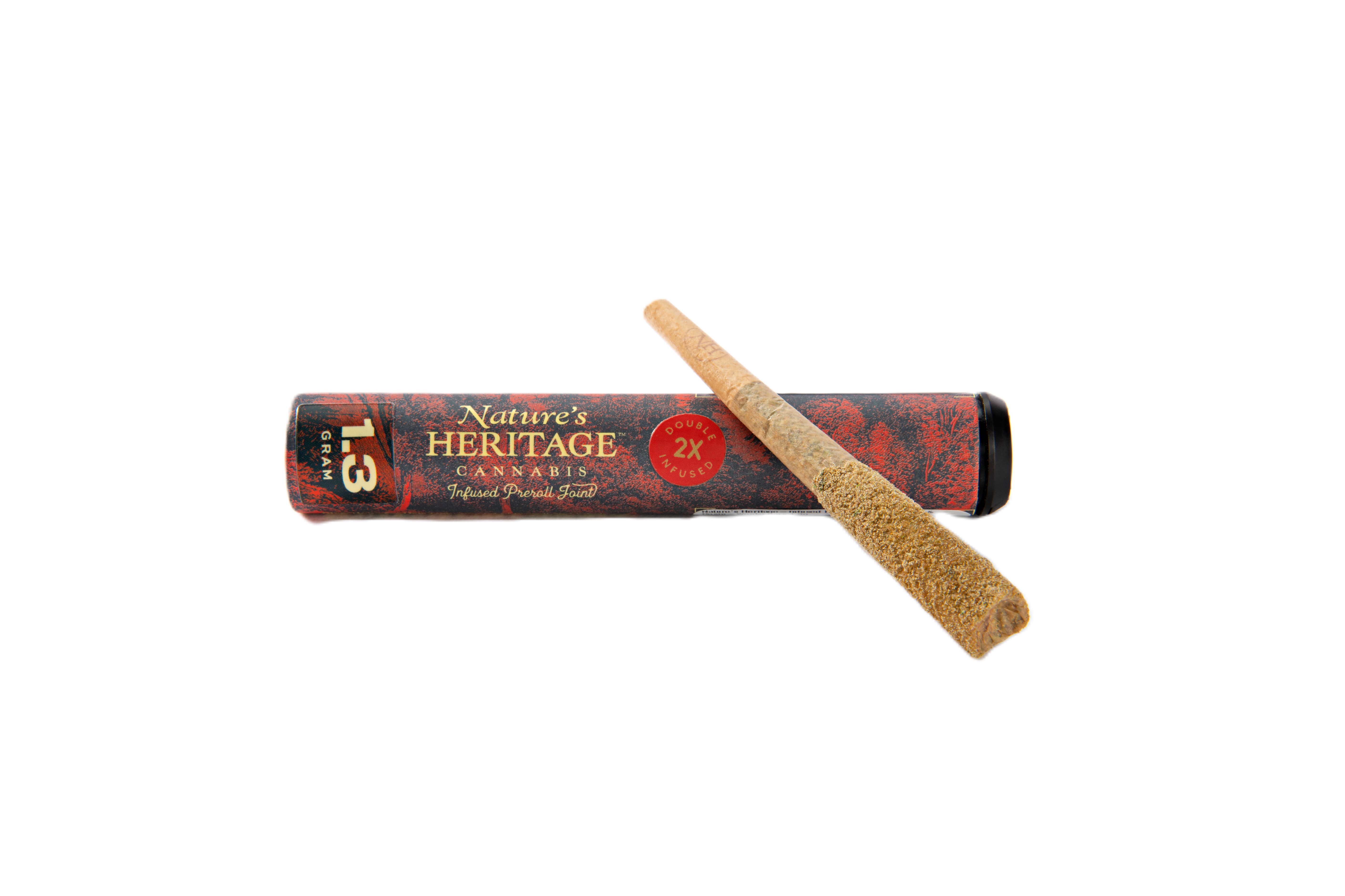 Photograph of product: Lemon Cherry Gelato Bubble au chocolat & Rosin Infused Pre-Roll | Nature's Heritage |