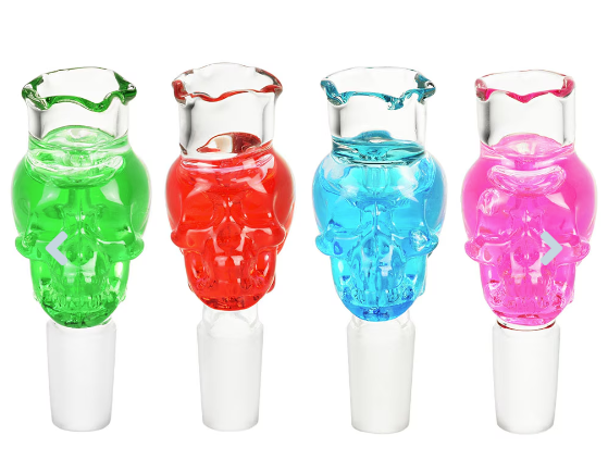 Photograph of product: Icy Skull Glycerin Herb Slide