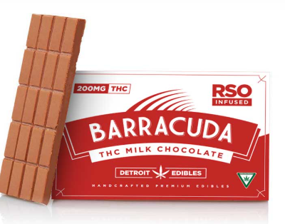 Photograph of product: Barracuda Bar - Milk Chocolate 1:1 TH-oui:CBD - 200mg