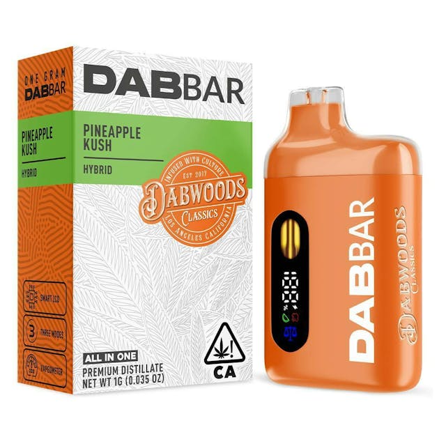 Photograph of product: 1G Pineapple Kush AIO Dab Bar - 
