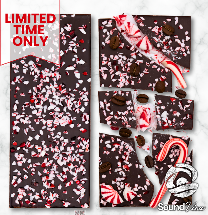 Photograph of product: SoundView Peppermint Mocha Dark Chocolate Bar T97.72mg (H) 20 Pack - 00042