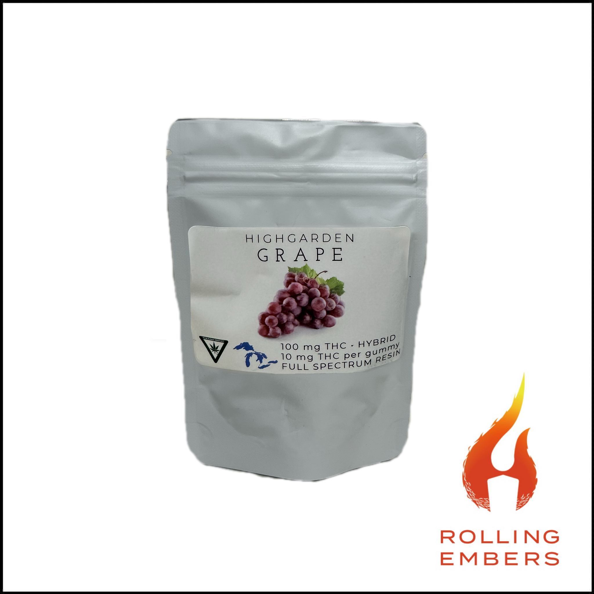 Photograph of product: High Garden | Gummies | Grape | 100mg