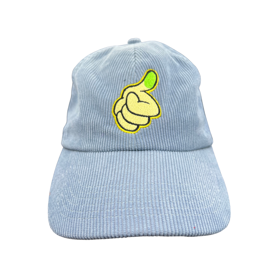 Photograph of product: Blue Corduroy Green Thumb Hat